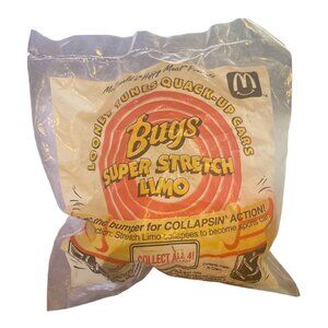 McDonald's Happy Meal Looney Tunes Quack-Up Cars Bugs Super Stretch Limo 1992